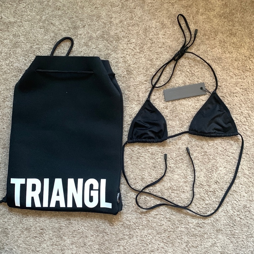 Triangl bikini top & bag